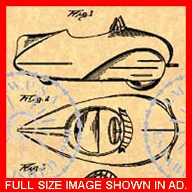 40s Streamlined Pedal Car Patent Doak Aircraft Co 549