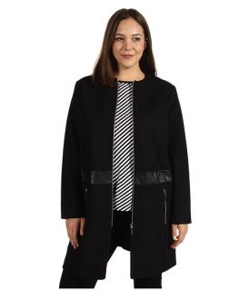 MICHAEL Michael Kors Plus Plus Size Collarless Coat    