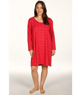   Plus Size Pop In Red L/S Henley Nightshirt $41.99 $52.00 SALE