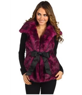 Steve Madden Glam Mink Fur Tie Front Vest $115.99 $128.00 SALE