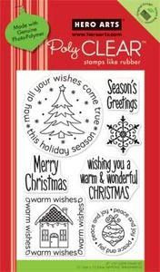 2010 Hero Arts Clear Stamps Wishes Come True Christmas