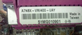 ASUS A7N8X VM A7N8X VM/400 AGP MOTHERBOARD BUNDLE w/ AMD ATHLON 2800 