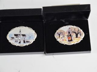 23) P. Buckley Moss Membership Pins Collection 1990 1992 2012