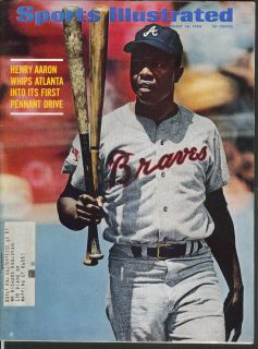 Sports Illustrated Hank Aaron Paul Hornung Ernie Banks Seymour Siwoff 