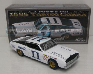 Foyt 1969 11 Ford Torino Autographed 1 24 Diecast University of 