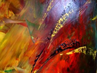 original Abstract Oil Knife Painting Eugenia Abramson►