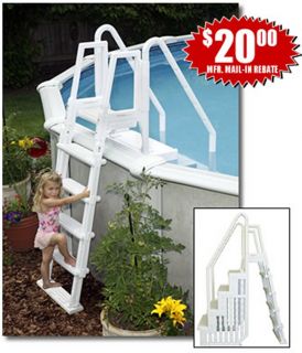blue wave above ground easy pool step ladder swimming pool durable up 