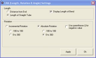   incrementally from 0 to 360 or absolute from 180 to 180 or to 0 to 360