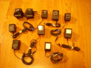 Lot of 10 AC Adapters 6 Volt 6VDC power cords JVC Waring GE Thomson 