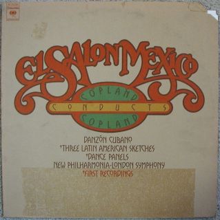 Aaron Copland Conducts Copland Promo LP El Salon Mexico Danzon Cubano 
