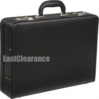 New Delsey Expandable Lightweight Leather Helium Business Attache 