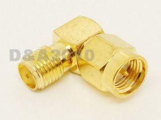   to SMA Female Jack Right Angle Adapter RF Connector Convertor
