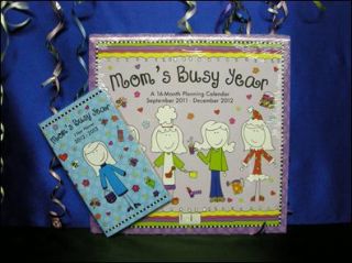 Moms Busy Year Calendar 2012   Moms Busy Year 2 Year Planner 2012   13 