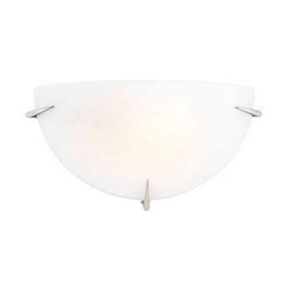 Access Lighting Zenon Wall Sconce in Brushed Steel Opal Glass 20660 BS 
