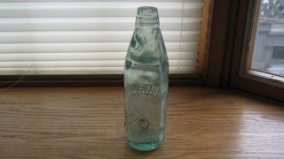   Antique CODD Bottle with Marble Morland & Co. Abingdon England UK Blob