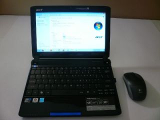 Acer Aspire One Netbook Laptop Blue Computer 2 GB RAM 160 GB HD 