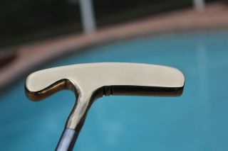 Acushnet Bullseye   beautifully refreshed bronze putter with custom 