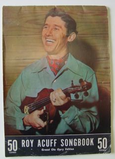 50 SONGS Roy Acuff Songbook Grand Ole Opry Edition Sheet Music Book 