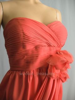 Robert Rodriguez Dress Draped Silk Flower Pink Sz 8