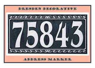 PERSONALIZED HOME OFFICE ADDRESS PLAQUE  5 in. Numbers