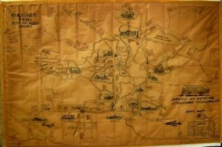 1955 Addis Ababa Ethiopia Transportatio Plan – City Map