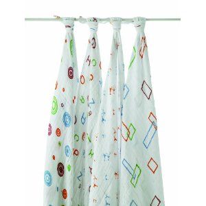 ADEN & ANAIS Muslin 4 Swaddling Baby Blankets You Pick Color