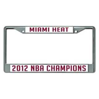 Miami Heat 2012 NBA Finals Champions Laser Chrome License Plate Frame