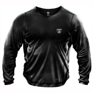   Long Sleeve Looseglide Practice Football Shirt Black Mens L
