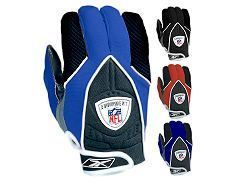 Reebok NFL Equipment Youth XG3 Football Gloves Black Royal Navy Red 