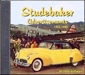 Studebaker Ads 1902 1966 CD ROM Car Book