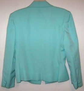 Adolph Schuman for Lilli Ann Vintage Blazer Jacket Blue Green Womens 