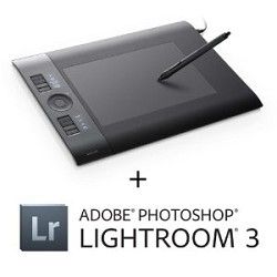 Wacom Intuos4   Medium Pen Tablet + Adobe Photoshop Lightroom 3