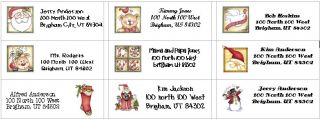 This Listing is for 30 Return Christmas Address Labels or Stickers