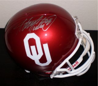 ADRIAN PETERSON AUTOGRAPHED SIGNED OU OKLAHOMA SOONERS FULL SIZE 