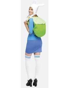 Adventure Time Fionna Adult Costume s 4 6 Hat Backpack Fiona Finn Jake 