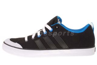 Adidas Brasic 4 Black Blue Mens Classic Casual Tennis Shoes G63181 