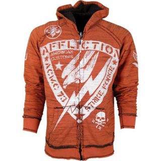 Affliction American Customs Strike Force Reversible Hooded Sweater 