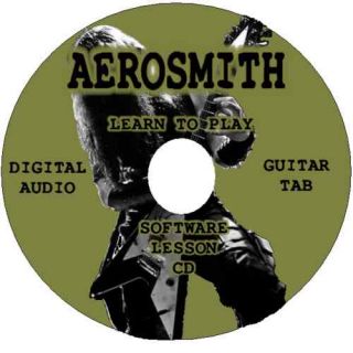 Aerosmith Guitar Tab Lesson Software CD 83 Songs