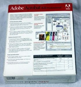 Adobe Acrobat 6 0 Professional Upgrade Windows NIB