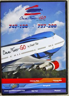  Planes Orient Thai Boeing 747 100 757 200 Cockpit Video DVD