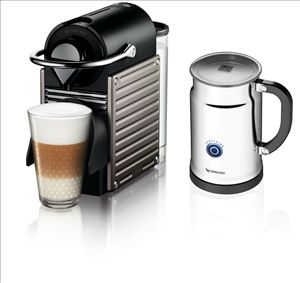   Electric Titan Bundle Espresso Machine w Aeroccino Plus Frother