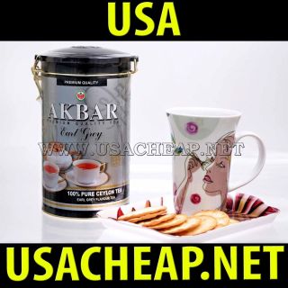 Akbar Earl Grey Black Tea Bergamot Ceylon Tea Premium 450 G 15 75 oz 1 
