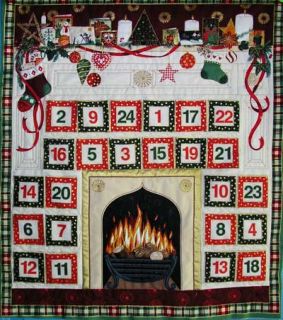 Christmas Memories Advent Calendar Quilt Panel Fabric