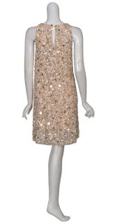 Aidan Mattox Glittery Sequins Trapeze Style Dress 4 New