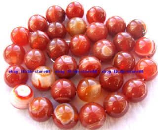 12mm natural red agate round gemstone beads 15