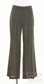 AKRIS Punto Grey Pinstrip Wool Trouser Pants Size US 10