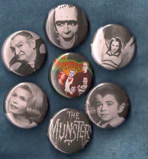   of Pins Buttons Badges TV Show Grandpa Al Lewis Goth Classic