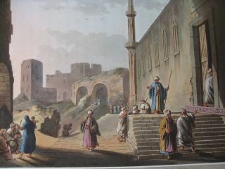Ainslie Mayer Aquatint Egypt Ruins Castle of Cairo 1802