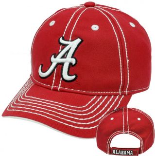 NCAA Alabama Crimson Tide Semi Constructed Hat Cap Platinum Clean Up 