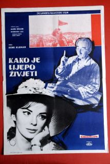 Joy of Living French Italian Alain Delon 1961 Barbara Lass EXYU Movie 